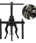 Three Jaw Bearing Puller Tool Kit For Pilot And Blind Bearings, Blind Bearing Extractor Set in CR-V Steel with installation shown