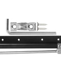 Automatic Silent Door Closer For Gates And Doors, Built-To-Last Stainless Steel, black minimal exterior with mounting screws