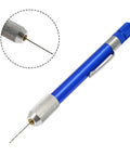 Metric Mini Drill Bit Set With HSS Twist Bits And Mini Pin Vise showing blue handle and precision drill bit detail