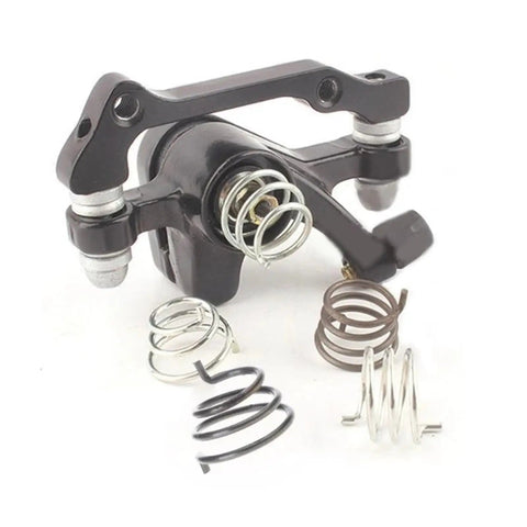 Hella Dependable Bicycle Disc Brake Caliper Spring Set For Mountain Bikes with polished steel springs for mechanical disc brakes.