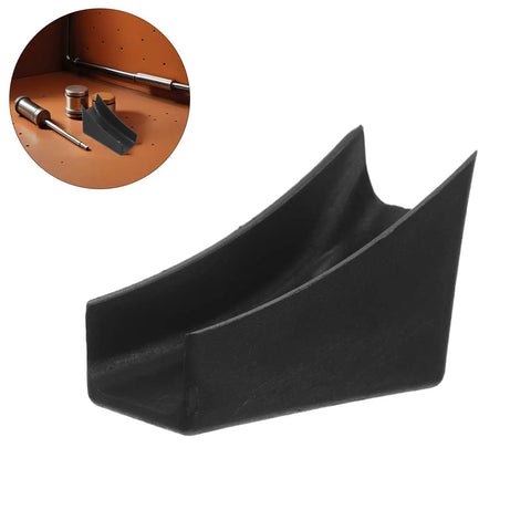 Boat Shape Chair Foot Pads With Screws, U Shaped Floor Protectors, rubber feet detail view