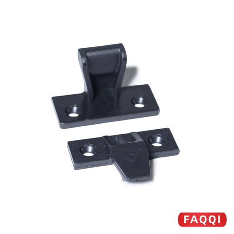 Invisible Panel Clips And Push Fit Fasteners Provide Zero Sweat Assembly For Furniture With Boss Level Concealed Hardware that includes black clips with holes.