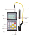Heavy Duty Portable Digital Brinell Hardness Tester For Metal And Alloy Analysis Featuring Rock Solid Stainless Steel Build Big Time Precision Sunlight Ready LCD Screen Smooth Operator Crank Handle Top Shelf Hardware Tool showing interface and features.