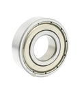 Sealed 6001ZZ Deep Groove Ball Bearing 12x28x8mm Miniature Chrome Steel 52100 Iron Cover 1 Pc Lot, side view on white background