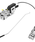 Ford Front Left Driver Side Door Lock Latch Assembly Replacement With Cable Rod Kit for 1992-1997 F150 F250 F350 Bronco