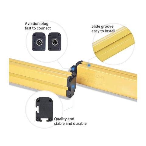 Pro Shop Ready Photoelectric Safety Light Curtain Sensor With Boss Grade Durability Adjustable Beam Coverage Extended Tracking Range And Rock Solid Machine Safety Guarding For Active Workspaces