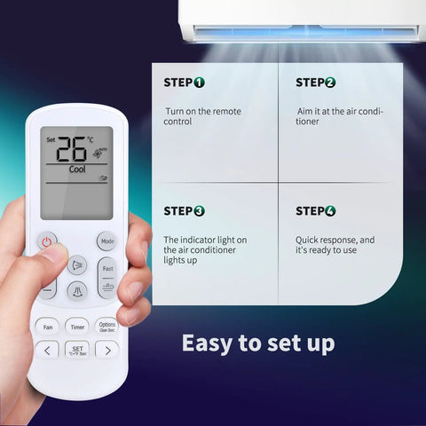 Premium Replacement Remote For Samsung Air Conditioner Db96-25318f And Db96-24901b Works Like A Champ With Zero Hassle Setup Ready To Roll Without Pairing Headaches Just Flip Open And You Straight Up Gonna Love It