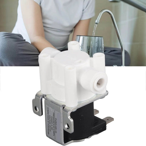 DC 12V Electric Solenoid Purifier Valve Normally Closed For Water Filtration shown with easy to install connectors and durable valve body