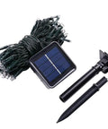 Solar Powered Outdoor Fairy String Lights 39Ft 100 LED Waterproof Twinkle With 8 Modes And Memory Function No Battery Replacement