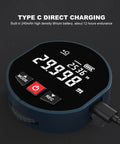 Portable Digital Distance Meter With Magnetic Back For Curved Surfaces 0 To 100 Meters Accuracy 1 Cm Plus Data Storage For 10 Sets, USB-C charging