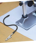 Alligator Clamp Soldering Helper Set With Magnifying Glass Lamp Secure Workholding Tool for Soldering Iron and Circuit Board Repair