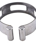 Heavy Duty Stainless Steel Welding Tacking Band Clamp Fits 2.5 Inch Pipes, displaying a silver clamp for alignment and assembly.