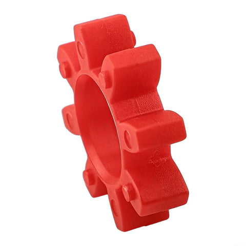 Polyurethane Open Center Spider Shaft Coupling Insert For Machinery Drives, Conveyors And Pumps, Heavy Duty Flexible Red Urethane Coupler