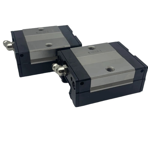 SSR20 Linear Guide Block And Rail Carriage For 3D Printer And CNC Machine Automation Four Row Ball Bearing Guide System Smooth Glide Motion Beefy Load Capacity Precision Linear Motion Upgrade, two black metal carriages
