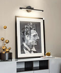Sleek Black Hardwired Picture Light For Paintings And Wall Art LED Gallery Display Lighting With 24.21 Inch Reach, 12W Power, 3000K Warm White