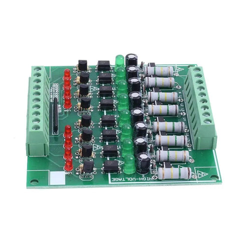 8 Channel Optocoupler Isolation Module For AC 110V And 220V NPN Low Level Output 8 Channel Input Output PLC Control Board