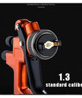 Heavy Duty Professional Pneumatic Paint Sprayer That Operates Like A Dream With An Adjustable Spray Pattern close-up of 1.3 standard caliber nozzle