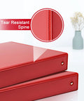 Dope 1.5 Inch 3 Ring Binder Set With Clear View Covers Holds 300 Sheets Of US Letter Paper Customizable Spine And Covers