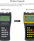 Comparison of old and new versions of handheld ultrasonic flow meter with clamp-on sensor for pipes DN15 to 700mm.