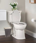 No Fuss Non Electric Elongated Bidet Toilet Seat With Dual Wash Arms And Adjustable Water Pressure Bringing Smooth Daily Hygiene Comfort With Quiet Close Lid And Heavy Duty Brass Fittings in a modern bathroom setting.