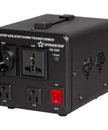 Front view of Step Up And Step Down Voltage Converter Transformer From 110 to 220V Up To 220 to 240V Heavy Duty 1000W