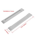 Self-Adhesive Edge Fingerpull Door Handle Set 2 Pack Black Screwless Peel And Stick Installation On Glass Wood Metal Plastic