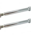 Beefy Heavy Duty Shoulder Bolts Kit 5/8 Inch By 5 Inch With Nuts Two Pack 7-186-KITx2 For Trailers And Hydraulic Disc Brake Calipers Replacement Includes Chrome Finish Matching Nuts And 6 Inch Bolt Length, two chrome shoulder bolts