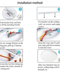 Installation steps for Non Dimmable 18W 1650LM 5000K Daylight Flush Mount LED Ceiling Light 9.5 Inch Waterproof Round Fixture