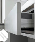 Under Cabinet Drawer Slides Set With Plastic Track Glides Tool-Free No Damage Install For Kitchen And Bathroom Storage Smooth Quiet Sliders Easy Mounting