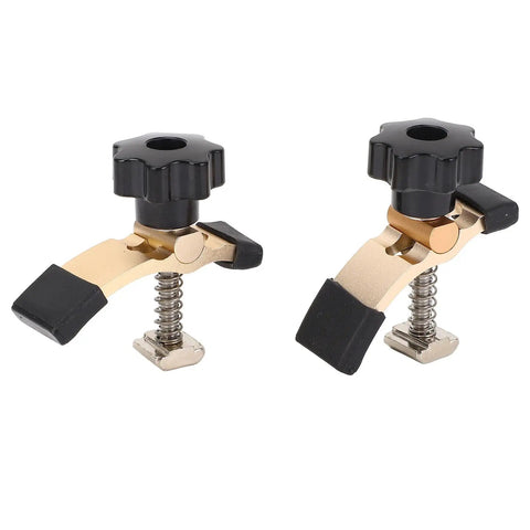 Heavy Duty Aluminum Alloy T Track Clamps For CNC Router Press Plate Use 65mm Length with rubber pads for secure grip
