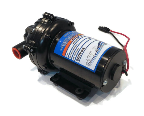 Rock Solid 12 Volt Diaphragm Pump Cracking Out Four Gpm For Zero Sweat Fluid Moving And Crop Spraying With Self Priming Capability hooked to half inch NPT ports.