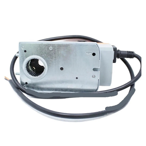 Rock Solid Ac Dc 24 Volt Modulating Damper Actuator With Real Time Position Feedback For Hvac Airflow Control Featuring Slick Fast Response Operation And Tight Sealing Performance That Never Drops The Ball, showing a motor with cable.