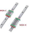 7mm Linear Rail Guide With Mgn7c Block Set For Smooth CNC Machine Carving Projects, MGN-C and MGN-H blocks shown.