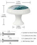 Level Up Your Space With These Seriously Dope 4 Pack Marble Look Cabinet Knobs, Featuring Smooth Round Shapes That Give Any Drawers Or Dressers A Fresh New Vibe Including Mounting Screws For Easy Installation.