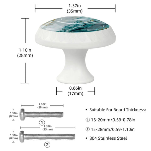 Level Up Your Space With These Seriously Dope 4 Pack Marble Look Cabinet Knobs, Featuring Smooth Round Shapes That Give Any Drawers Or Dressers A Fresh New Vibe Including Mounting Screws For Easy Installation.