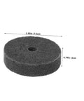 Six Pack Nylon Buffing Wheels 75mm With 10mm Hole For Metal Finishing And Marble Stone Polishing Jobs Around The Shop Or Garage Workshop - single dark nylon wheel, 75mm diameter, 10mm hole.