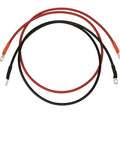 Heavy Duty 4 Gauge Battery Cable Kit With Pre Crimped 5 16 Inch Lugs 2 Foot OFC Copper Wire 4 AWG Cables for trucks and marine