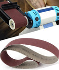 Kickass Aluminum Oxide Sanding Belts 10 Pack 320 Grit Heavy Duty Abrasive Bands for woodworking with sander and sanding strip