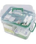 Clear Storage Box With Removable Divider Tray For Easy First Aid And Medicine Organization See Through Plastic Box You Can Grab And Go The Go To Home Medical Kit Storage With Quick Access And Visibility
