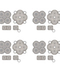 Fix Stuck Buttons Fast 4 Sets Conductive Silicone Directional Keypad Pads Replacement Kit For Nintendo DSi Handhelds Built To Match Stock Layout for DSi buttons