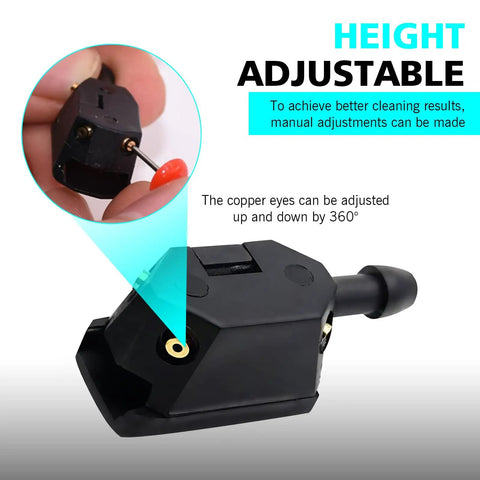 Four Way Windshield Wiper Nozzle For Cars, Trucks, And SUVs, Front Jet Washer Nozzle Retrofit Replacement, adjustable nozzle