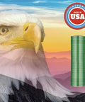 Heavy Duty Dark Green Stretch Wrap, 8 Rolls Of 18 By 1500 Feet, 63 Gauge Industrial Plastic Film With Insane Cling for packing.