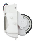 Left and Right Wheel Replacement Set for Eufy RoboVac L70 Hybrid Robot Vacuum Cleaner, black tire on white bracket