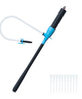 Plug And Play Battery Powered Siphon Pump For Gasoline Diesel And Water Transfer No Sweat Utility Fluid Pump With Integrated Filter and Heavy Duty Clamping Clip Two Point Two Gallons Per Minute