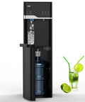 Hot And Cold Water Dispenser With Built In Ice Maker Bottom Loading 5 Gallon System Bullet Ice Up To 22 Lbs Per Day LED Display Room