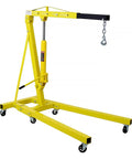 Pro Level 2 Ton Hydraulic Engine Hoist And Folding Cherry Picker Shop Crane With 4000 Lb Capacity yellow steel frame