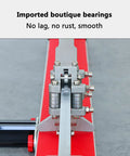 Close-up of bearings on 600mm To 1000mm Manual Tile Cutter With Single Rail Laser Positioning for precise cuts, heavy duty steel frame.