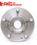 Front view of Rear Wheel Bearing Hub Assembly For AWD SUVs - Fits 2007-2011 Hyundai Santa Fe AWD And Veracruz AWD, 5 Lug