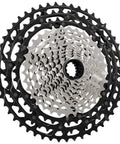 XTR CS-M9101 12-Speed Cassette 10-51T Black Silver Built For Mountain Bikes Tough Steel Cogs Lightweight Aluminum Carrier