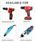 Various compatible tools for Heavy Duty Drill Mount Wire Strippers Adjustable Cable Peeler, including portable and lithium drills.